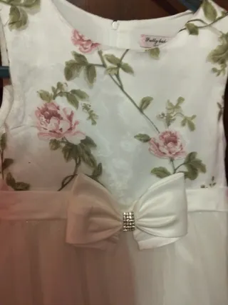 Vestido de ceremonia blanco niña