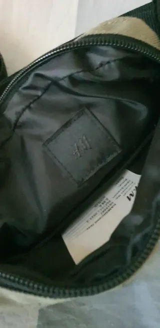 Borsello H&M uomo khaki sacca borsa tracolla