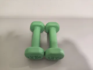 Lote 2 Pesas Verdes 1kg Lote 2 Pesas Azules 2kg