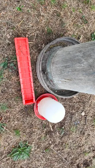 Comedero gallinas y pollitos