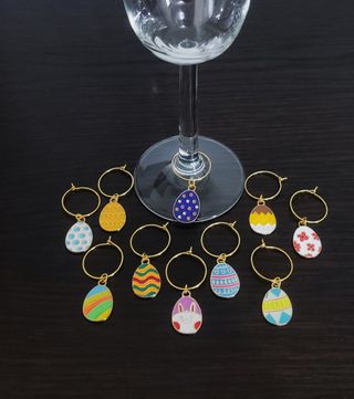 10 Marcadores Copos Páscoa Ovos