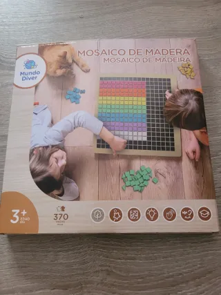 Juego Mosaico de Madera Mundo Diver