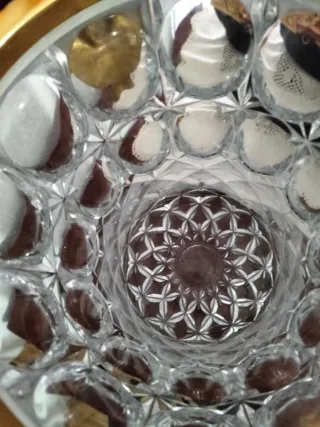 Cubito Cristal Lujo Baño Oro Siglo XX