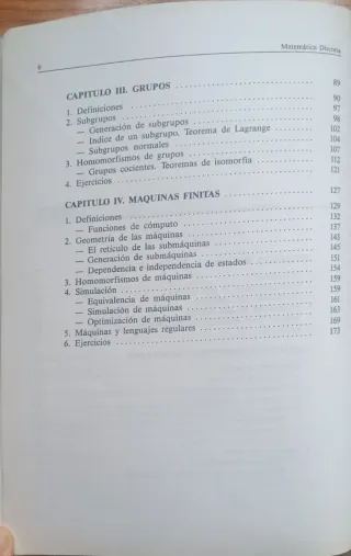 Matemática Discreta: Grupos y Máquinas Finitas