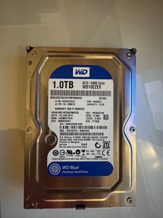 Disco Duro WD 1TB SATA 64MB Cache WD10EZEX