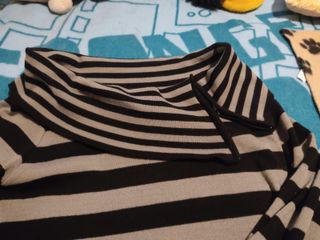 Jersey rayas manga larga con cremalleras. 38/40