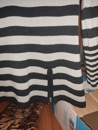 Jersey rayas manga larga con cremalleras. 38/40