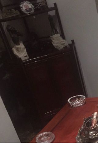 Mueble bar esquinero en madera china