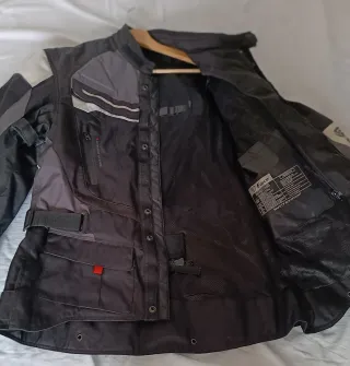 Chaqueta Moto Adventure Force Negra/Gris