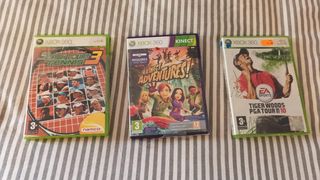 3 juegos de XBOX 360 Precinto con defectos TENNIS