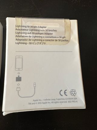 Adaptador Lightning a 30 pines Apple