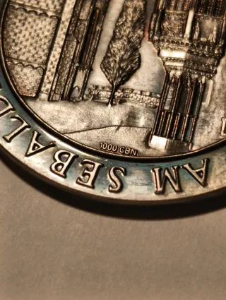 28g Medalla de Plata Pura 1978 Nurenberg