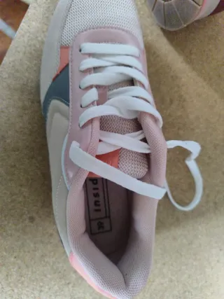 Playeras Mujer Talla 39 Beige y Rosa