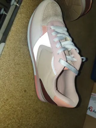 Playeras Mujer Talla 39 Beige y Rosa