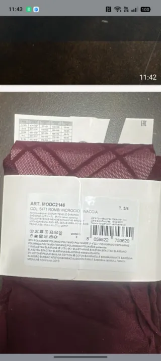 Calze Calzedonia 3/4 Vinnaccia