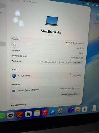MacBook Air M1 16GB 1TB