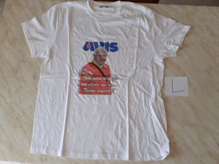 7 Magliette bianche cotone poliestere taglia L