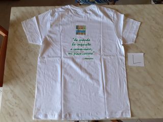 7 Magliette bianche cotone poliestere taglia L