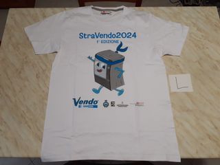 7 Magliette bianche cotone poliestere taglia L