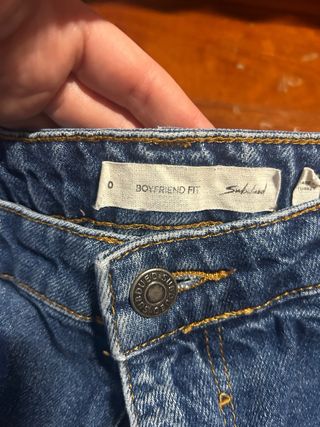 Pantaloni boyfriend Subdued blu