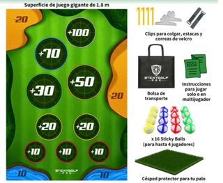 Sticky Golf Pro Juego Práctica Golf + Palo