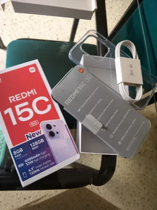 Redmi 15C 5G 128GB 8GB RAM negro