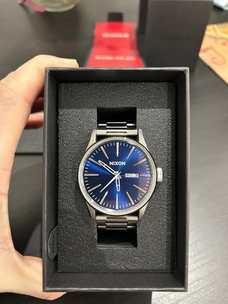 Reloj Nixon Sentry SS Azul (acero inoxidable)