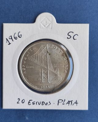 Lote 3 Monedas Plata Portuguesas Escudos