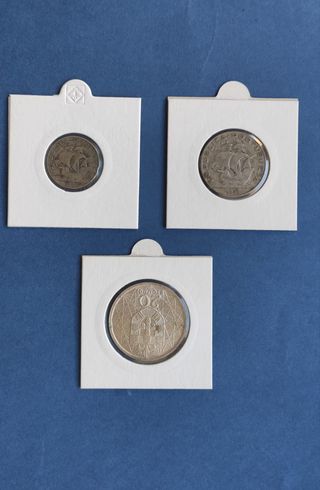 Lote 3 Monedas Plata Portuguesas Escudos