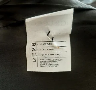 Chaqueta Dior Vintage Negra Rayas Finas Talla S