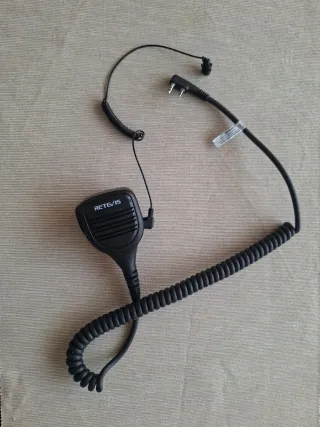 Micrófono Retevis con Auricular para Walkie Talkie