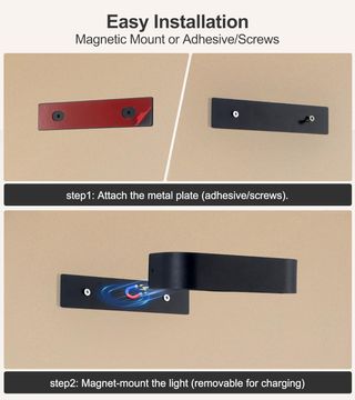 Pack 2 Apliques Pared USB Recargables