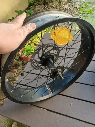 Ruota anteriore bici elettrica con disco