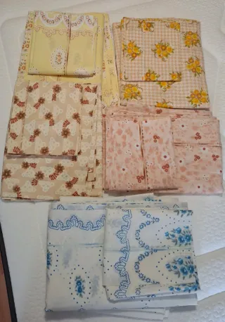 Juego de sábanas de tela de 1,35....