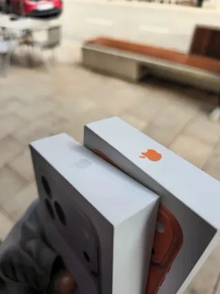 iPhone 17 Pro Max Naranja y Plata