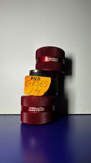 Contrapesos Manillar Moto Biturbo Rojos