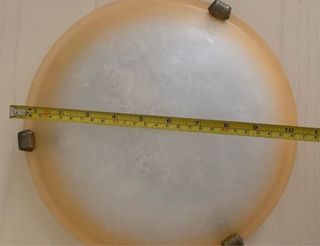 Plafoniera rotonda in vetro