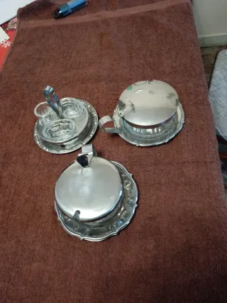 Set 2 formaggiere + sale pepe vintage