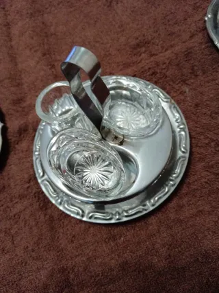 Set 2 formaggiere + sale pepe vintage