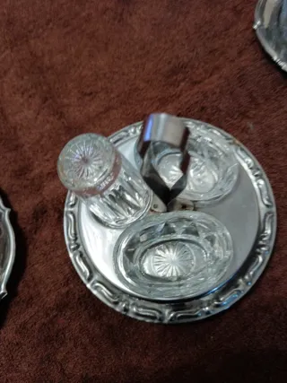 Set 2 formaggiere + sale pepe vintage