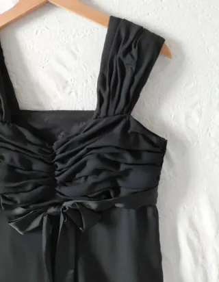 Vestido de fiesta premamá negro