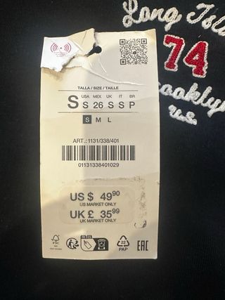 Sudadera Zara Hombre Talla S