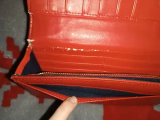 Portafoglio Camomilla rosso e oro