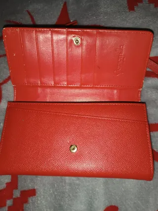 Portafoglio Camomilla rosso e oro