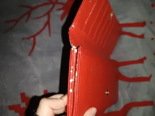Portafoglio Camomilla rosso e oro