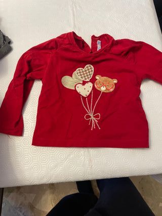 Completo bimba Mayoral rosso e panna