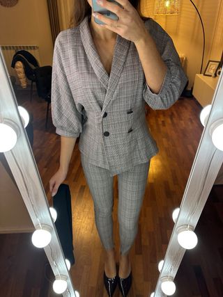 Tailleur Zara Pantalone Grigio