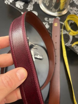 Cintura Loris Azzaro vera pelle di rettile