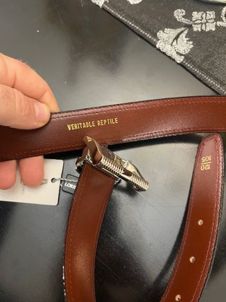 Cintura Loris Azzaro vera pelle di rettile