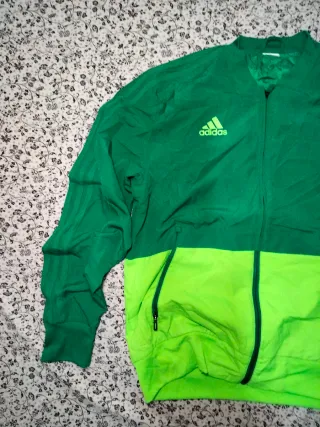 Chaqueta chándal Adidas verde futbol